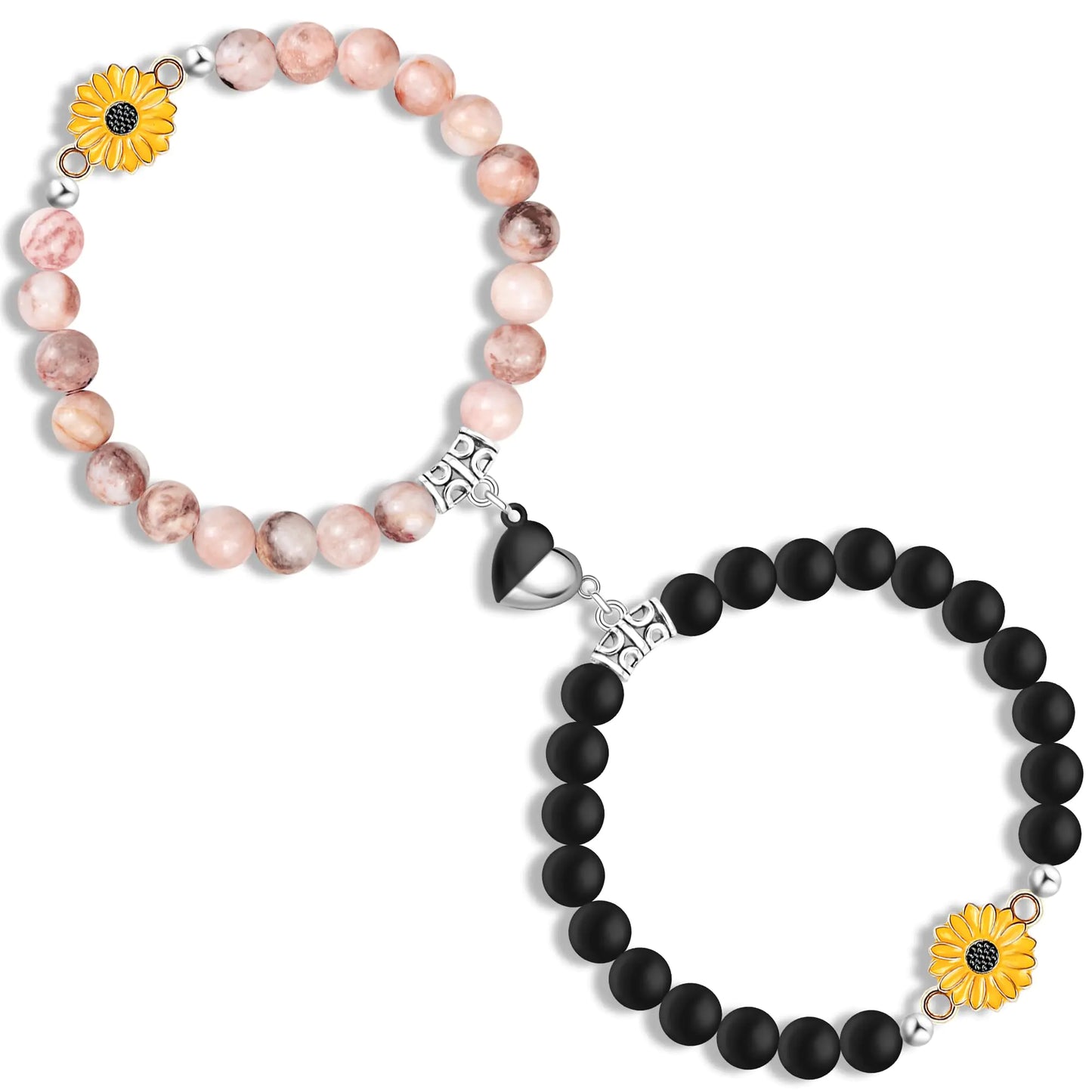 Couples Sunflower Bracelets for Couples